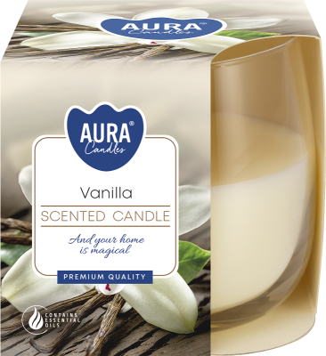 Bispol Aura sn71-67 WANILIA świeca zapachowa w szkle - 24h