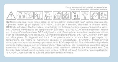 Bispol, wkład olejowy do znicza, biały, 108 godzin palenia, 24 sztuki