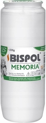 Bispol Memoria w04 wkłady olejowe do zniczy 3,5 dnia palenia 24 sztuki