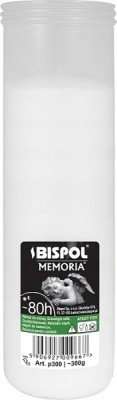 Bispol Memoria p300 wkłady parafinowe do zniczy 80 godzin palenia 20 sztuk