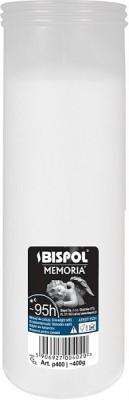 Bispol Memoria p400 wkłady parafinowe do zniczy 95 godzin palenia 16 sztuk