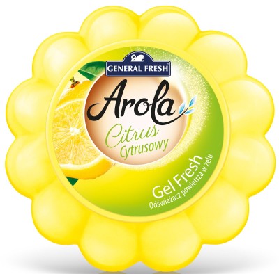 Arola, General Fresh ,Gel Fresh, Dynia, Cytryna, odświeżacz powietrza w żelu, 150g, 10 sztuk