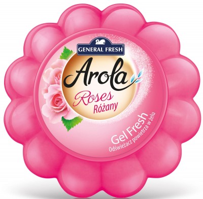 Arola, General Fresh ,Gel Fresh, Dynia, Róża, odświeżacz powietrza w żelu, 150g, 10 sztuk