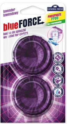 General Fresh, Blu Force, Lawenda, kostka do spłuczki, 2 sztuki
