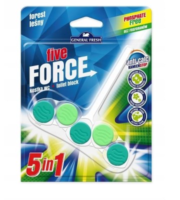 General Fresh, Five Force, Las, zawieszka do toalety, 50g