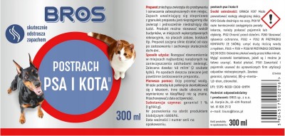 Bros Postrach Psa i Kota odstraszacz zapachowy 300ml
