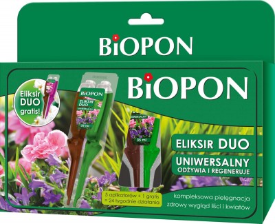 Biopon, Eliksir Duo, odżywka uniwersalna do kwiatów, 35ml, 6 sztuk