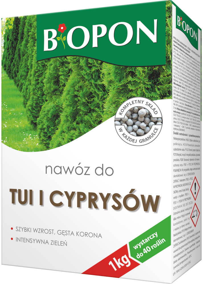 Bopon nawóz granulowany do tui i cyprysów BiOPON 1kg