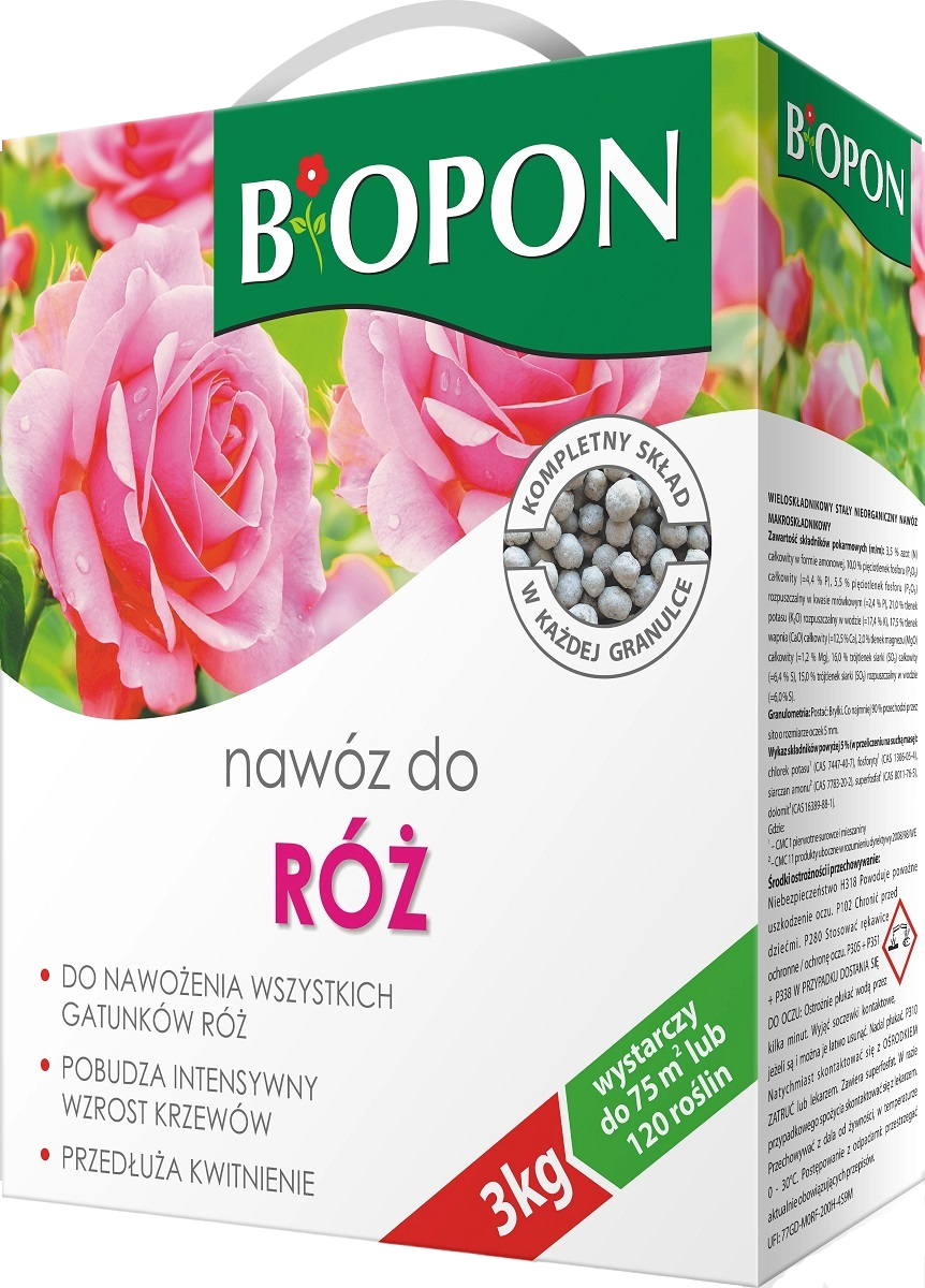 Bopon nawóz granulowany do róż BiOPON 3kg