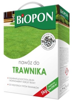 Biopon, nawóz granulowany do trawnika, 5kg