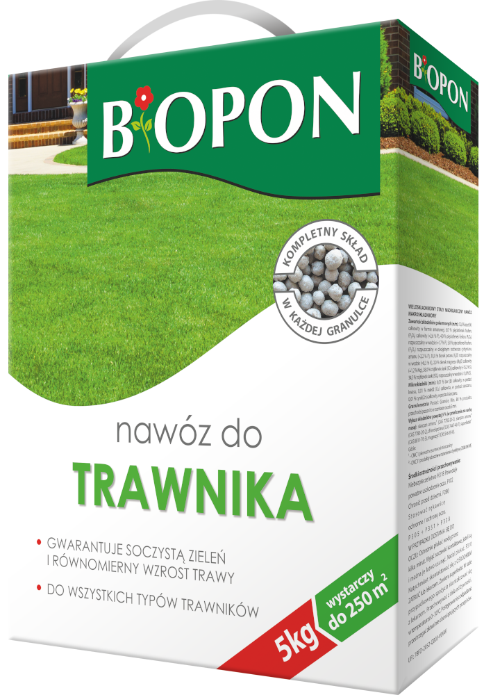 Bopon nawóz granulowany do trawnika BiOPON 5kg