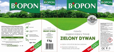 Bopon Zielony Dywan nawóz granulowany do trawnika BiOPON 5kg