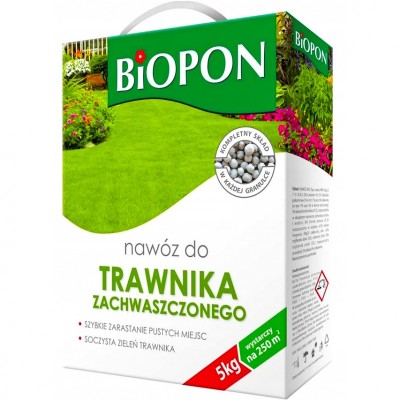 Biopon, nawóz granulowany do trawnika zachwaszczonego, 5kg
