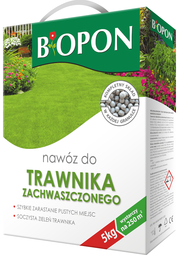 Bopon nawóz granulowany do trawnika zachwaszczonego BiOPON 5kg