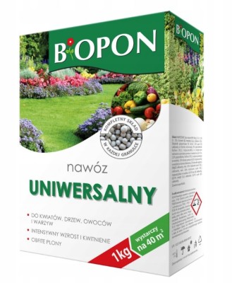 Biopon, Uniwersalny nawóz granulowany, karton 5kg