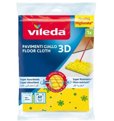 Vileda, Odor Stop, ściereczka do podłogi  z jonami srebra i 30% mikrofibry, 1 sztuka