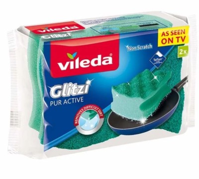 Vileda, Pur Active, zmywak profilowany do garnków, 2 sztuki