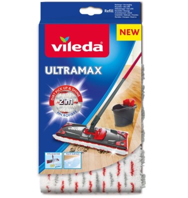 Vileda, Ultramax Microfibre, mop płaski z microfibry, zapas