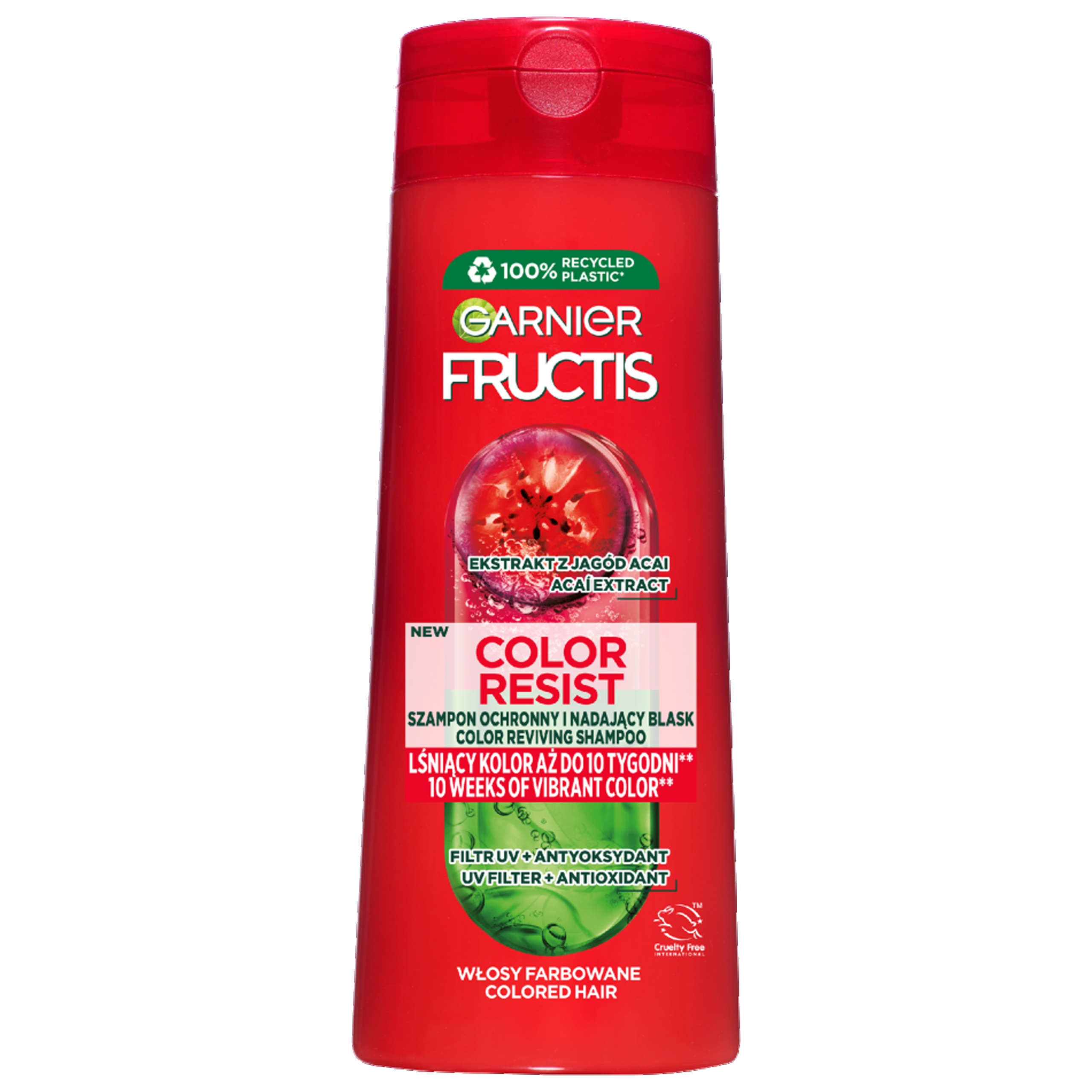 Garnier Fructis, Color Resist, szampon wzmacniający do włosów farbowanych, 400ml