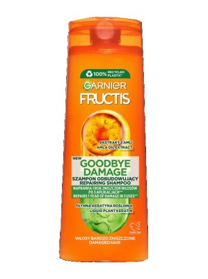 Garnier Fructis, Goodbye Damage, szampon wzmacniający do włosów bardzo zniszczonych, 400ml