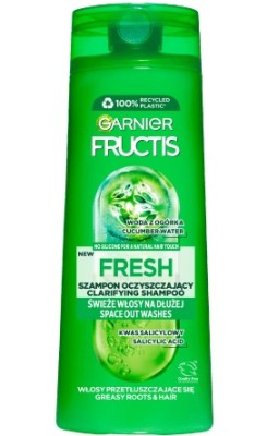 Garnier Fructis, Fresh, szampon wzmacniający do włosów normalnych i szybko przetłuszczających się, 400ml