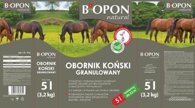 Bopon Natural Koński obornik granulowany BiOPON 5L