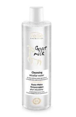 Vellie Kozie Mleko, płyn micelarny z Prowitaminą B5 i kwasem hialuronowym, 400ml