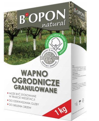Biopon, wapno ogrodnicze granulowane, 1kg