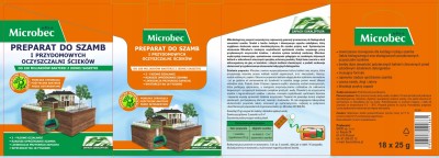 Bros Microbec Ultra Eucaliptus preparat do przydomowych oczyszczalni ścieków i szamb 25g x 18 sztuk