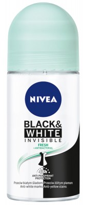 Nivea Invisible Fresh, dezodorant dla kobiet, roll-on, 50ml