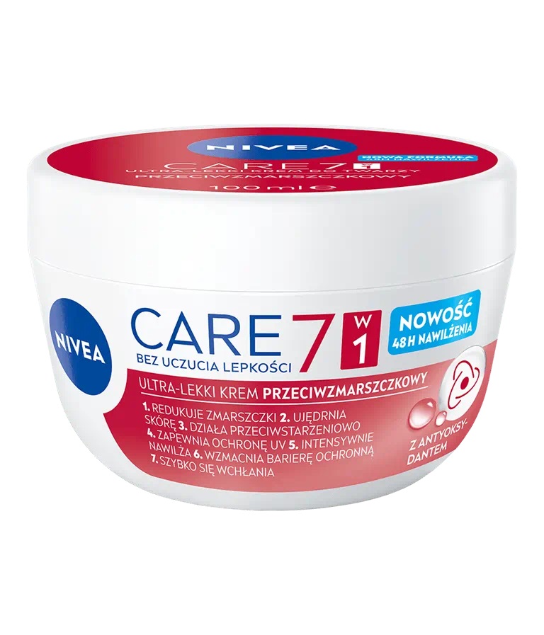 Nivea Care, lekki krem przeciwzmarszczkowy, 100ml
