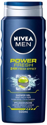 Nivea Men, Power Refresh , żel pod prysznic dla mężczyzn, 500ml