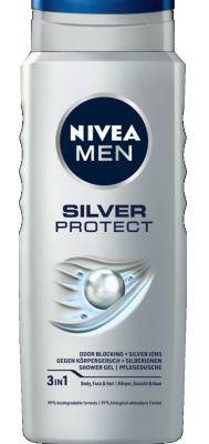 Nivea Men, Silver Protect, żel pod prysznic dla mężczyzn, 500ml