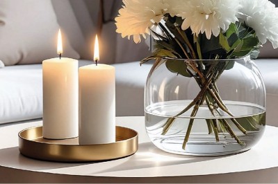 Bispol Aura sw50/100-030 Czerwona świeca walec 5x10cm - 20 godzin