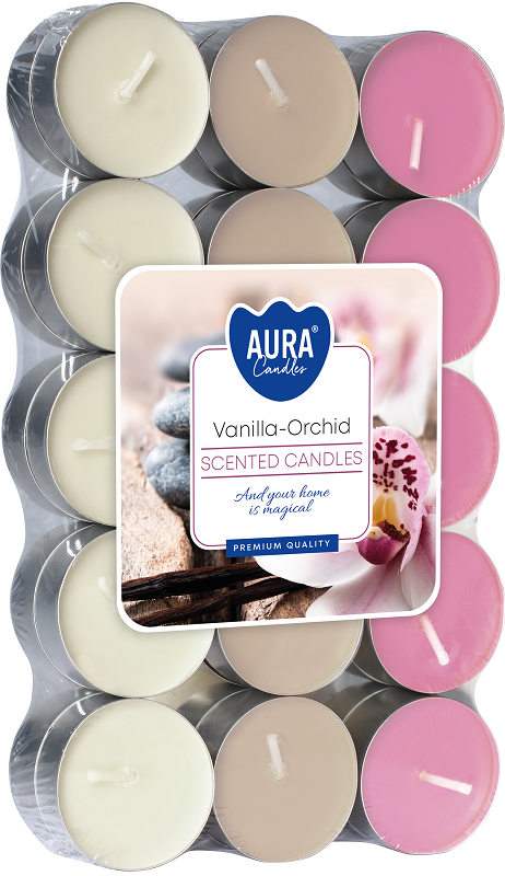 Bispol p15-30-184 Aura WANILIA - ORCHIDEA podgrzewacze zapachowe - 30 sztuk