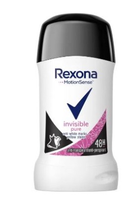 Rexona, Invisible Pure, dezodorant w sztyfcie, 40ml