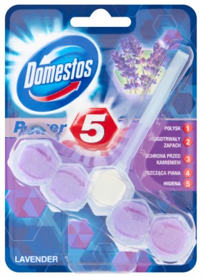 Domestos,Power 5 Lawenda, kostka toaletowa, 55g