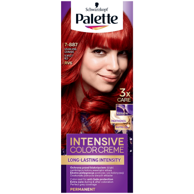 Palette, Intensive Color Creme, farba do włosów, RV-6  Szkarłatna Czerwień