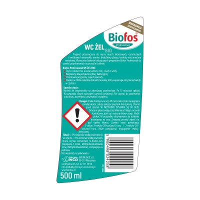 Biofos Professional WC żel Bio 500ml