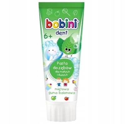 Bobini pasta do zębów dla dzieci powyżej 6 roku życia 75 ml