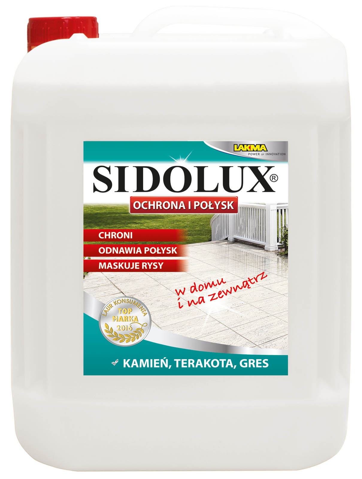 Sidolux, płyn do ochrony i nabłyszczania terakoty, 5l