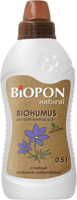 Bros, Biopon, Biohumus do roślin kwitnących, 500ml
