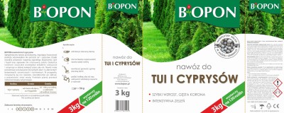 Bopon nawóz granulowany do tui i cyprysów BiOPON 3kg