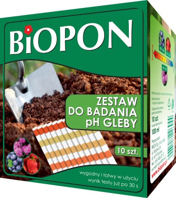 Bros, Biopon, Zestaw do badania pH gleby, 10 sztuk