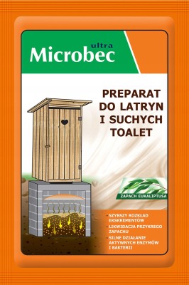 Bros Microbec Ultra preparat do latryn i suchych toalet 30g x 4 sztuki