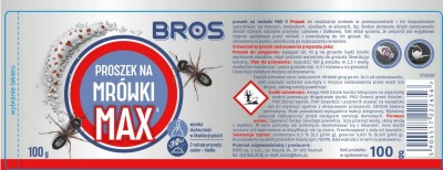 Bros Max proszek do zwalczania mrówek 100g