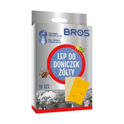 Bros żółty lep do doniczek 10 szt.