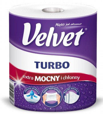 Velvet, Turbo, ręcznik papierowy, 1 sztuka