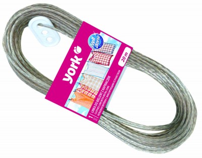 York, linka stalowa do bielizny z napinaczem, 20 metrów