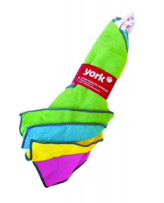 York, zestaw ściereczek z mikrofibry kolor 4 sztuki